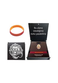 Resim Galatasaray Lisanslı Gs Bileklik Hediye Ahşap Kutulu Kırmızı 