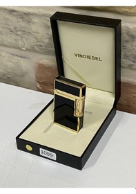 Resim Vindiesel Marka Düz Siyah Sarı Renk Gazlı Model Kişiye Özel Çakma 