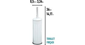 Resim Eforeca Vintage 4'lü Çöp Kovası Banyo Seti Çizgili 