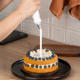 Resim Porsima 3162 10 Parça Pasta ve Tatlı Servis Seti Kek Pasta ve Şekillendirici Duy Seti Siyah 