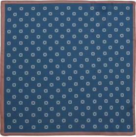 Resim AC&Co / Altınyıldız Classics Altınyıldız Classics Erkek Lacivert Desenli Lacivert Klasik Mendil 4A2922200018Lacstn Lacivert 