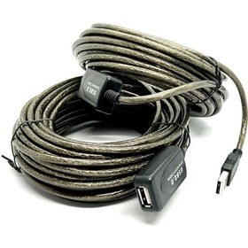 Resim 20 Metre Usb Uzatma Kablosu 20m Extension Cable Güçlendirilmiş Us 