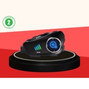 Resim E&E Home Q28 Kameralı Motosiklet Kask Kulaklık Bluetooth 5.3 Su Geçirmez 1080P HD 