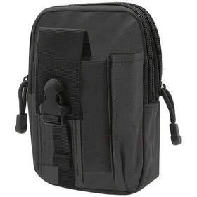 Resim Elmpaly Siyah Cp Tactical Molle Bel Çantası - Dayanıklı Outdoor Sport Koşu Kayışı Çok Cepli Cp 