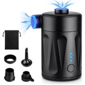 Resim Elektrikli Hava Pompası, Taşınabilir Hava Yatak Pompası Şişme 