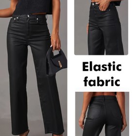 Resim Kadınların Yüksek Bel Geniş Bacaklı Pantolonları - Esnek, Şık Siyah Kotlar Düğme Kapatma ile, Rahat Geziler için Mükemmel, Tüm Mevsim Konforu, Yüksek Bel Kotlar, Kadınlar için Capri, Kadınlar için Kotlar, Kadınlar için Büyük Boy Pantolonlar, Geniş Bacaklı Jean Esnek, Çizme Kesim Kotlar Büyük Boy Esnek 