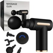 Resim USB Şarj Edilebilir Masaj Tabancası - Taşınabilir Elektrikli Kas Rahatlatıcı, 4 Aksesuarla, Derin Doku Perküsyon Masajı İçin İdeal, Herhangi Bir Durum İçin Mükemmel Hediye, Lityum Pil ile Çalışır. 