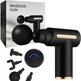 Resim USB Şarj Edilebilir Masaj Tabancası - Taşınabilir Elektrikli Kas Rahatlatıcı, 4 Aksesuarla, Derin Doku Perküsyon Masajı İçin İdeal, Herhangi Bir Durum İçin Mükemmel Hediye, Lityum Pil ile Çalışır. 