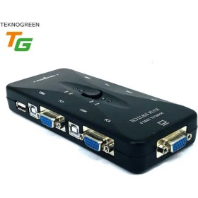 Resim Teknogreen TVS-344 4 Port USB Kvm Switch 
