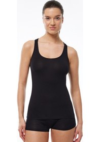 Resim Malabadi Kadın Siyah 2 Li Paket Pamuk Elastan Atlet 129 Siyah 