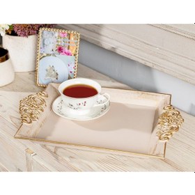 Resim Madame Coco Barroco Tepsi Büyük Barroco39x26x3cm-soft Bej 