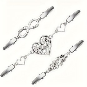 Resim 1 Adet/2/3 Adet Vintage Kazak Klipsi Kaymaz Tutacaklı | Atkılar, Hırkalar ve Gömlek Yaka Fermuarları İçin Mükemmel, Dikiş için Toplu Kazak Şal Klipsleri Yenilikçi Düğmeler 