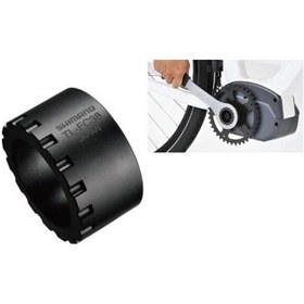 Resim Shimano Tl-fc38 E-steps Dişli Sökme Takma Anahtarı E-6000 Serisi İçin Siyah 