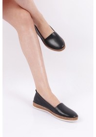 Resim Dgn P25-22y P25-1512-R1534 Soft Anatomic Footwear Deri Kadın Ayakkabı Siyah 