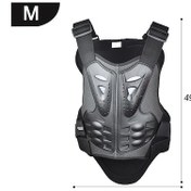 Resim Jms Motokros Yetişkin Göğüs Sırt Koruma Dişli Açık Sürüş Yelek Motosiklet Vücut Zırhı Koruyucu Siyah 