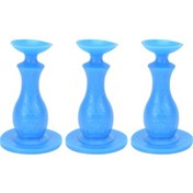 Resim Tenfowee 3'lü Paket Kauçuk Çamaşır Makinesi Kapı Tutucu - Havayı Dolaştırır, Nem Ve Koku Önler, Duvarı Korumak İçin Uygulanabilir - Pembe 