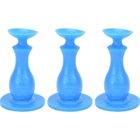 Resim Tenfowee 3'lü Paket Kauçuk Çamaşır Makinesi Kapı Tutucu - Havayı Dolaştırır, Nem Ve Koku Önler, Duvarı Korumak İçin Uygulanabilir - Pembe 