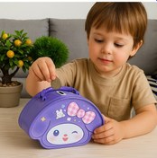 Resim Şifreli Çocuk Metal Kumbara Açık Mavi 