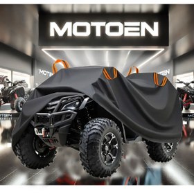 Resim MotoEn Kuba HW 150 Off Road Uyumlu ATV Brandası,Atv Örtüsü,ATV Çadırı Premium Kalite -Siyah 