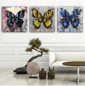 Resim Kanvas Tablo Klebek 3 Parça Set 59 