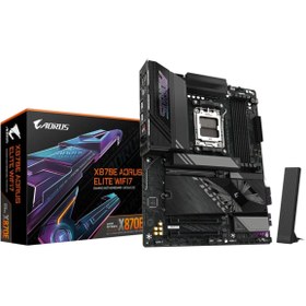 Resim Gigabyte Gigabyte X870E AORUS ELITE WIFI7 Soket AM5 DDR5 8200(OC) ATX Gaming (Oyuncu) Anakart 