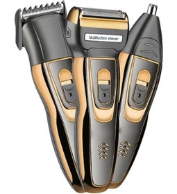 Resim Shavingtech 3 In 1 Profesyonel Saç Sakal Kesme Ense Burun Traş Tıraş Makinesi Seti Yeni Nesil 022 