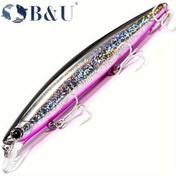 Resim TB&U 135mm 27.1g Ultra Uzun Atışlı 135S Tuzlu Su Batırma Minnow Ağırlık Balıkçılık Yemi Deniz Levreği 