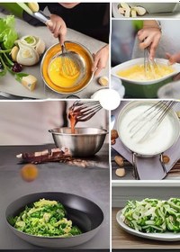 Resim Sos Çırpma Teli Paslanmaz Yumurta Çırpıcı Çikolata Çırpıcı Krema Çırpıcı Çelik Saplı 25 Cm Gri 