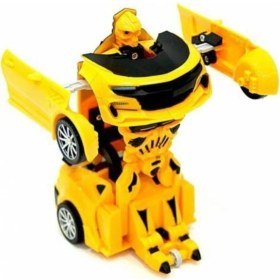 Resim Transformers Bumblebee Oyuncak Robota Dönüşebilen Çek Bırak Araba 