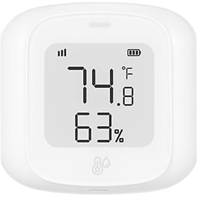 Resim Wifi Sıcaklık Nem Monitörü Akıllı Sıcaklık Ve Nem Sensörü Lcd Ekranlı Kapalı Termometre Higrometre Alexa Ve Google Home İle Uyumlu 