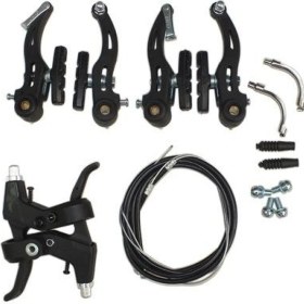 Resim Motobisikletim Bisiklet Mtb Fren Takımı V Brake Fren Kolları Halatlar Dahil Full Set 
