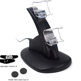 Resim Sony Playstation 4 Dualshock 4/ps4 Slim Pro Oyun Denetleyicisi Şarj İstasyonu, Led Çift Usb Şarj Standıdistribütör Garantili 