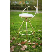 Resim J&S Quality Özgün Tasarım. 65 cm Oturum Parlak Gold ve Metalic Sandalye. Cafe, Bar, Restaurant, Mutfak, Salon 