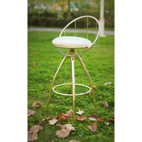 Resim J&S Quality Özgün Tasarım. 65 cm Oturum Parlak Gold ve Metalic Sandalye. Cafe, Bar, Restaurant, Mutfak, Salon 