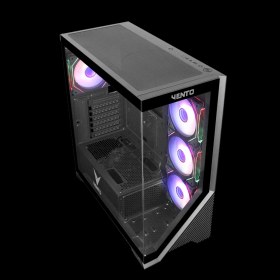 Resim Vento VG4202FLA Atx Tower, 850W 80+ Siyah, Temperli Cam, Rgb, Mesh, Atx Gamıng Kasa 