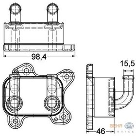 Resim KNECHT CLC168000P Yağ Soğutucu Astra G-Corsa.C 1.7D *Y17Dt* 