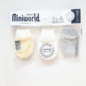 Resim Miniworld Yenidoğan Bebek Eldiven 3 Lü 