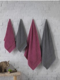 Resim Gala Banyo Havlusu Havlu Seti I Hamam Seti I Çeyiz Seti Gri 