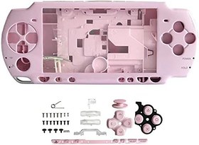 Resim OSTENT PSP 2000 Konsoluyla için Uyumlu Tam Muhafaza Kabuğu Ön Panel Kılıfı Parça Değişimi, Renk Pembe 