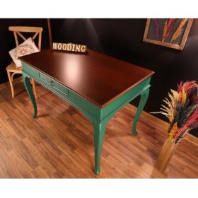 Resim Wooding 120 cm Tek Çekmeceli Masif Çalışma Masası 