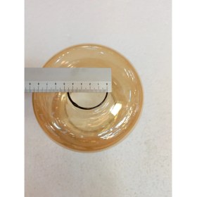 Resim Ada Avize Ada Vazo Şeklinde Avize Camı Bal Rengi (Boy 13 Cm-Eni 15 Cm) 