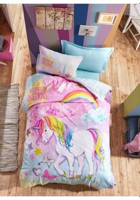 Resim Cotton Box Junior Ranforce Tek Kişilik Nevresim Takımı-Dream Mint 