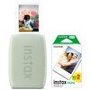 Resim Fujifilm Instax Mini Link 3 Yeşil Akıllı Telefon Yazıcısı ve 20'li Mini Film 
