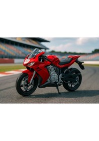 Resim Oyuncak Yarış Motorsikleti Kırmızı Renk Kırmızı 
