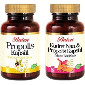 Resim Balen Kudret Narı Propolis Takviye Edici Gıda 60 Kapsül + Propolis Takviye Edici Gıda 80 Kapsül 