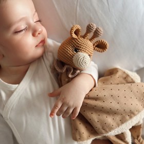 Resim Amigurumi Zürafa Havlu Müslin Battaniye&Uyku Arkadaşı - Uyku Arkadaşı 