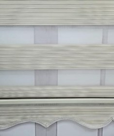 Resim BBB Pliseli Stor Zebra Perde Sert Plastik Kasalı 160x260 Krem 