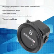 Resim Vkemall 52mm Mühendislik Plastik Saat Ölçer - Doğru Ve Dayanıklı - Araç, Jeneratör, Tarım Ve Endüstriyel Makinalar İçin Kullanım Süresi Takibi 