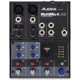 Resim Alesis MultiMix 4 USB Mixer 