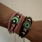 Resim 2'li Set Işıltılı Moda El Yapımı Dokuma Çiftler Güneş, Ay ve Yıldız Bilezik Seti, İyi Arkadaş Kombinasyonu Parlayan Takı Hediyeleri Sevgililer Günü/Ramazan için Orta Doğu'da 